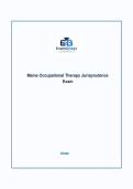 Maine Occupational Therapy Jurisprudence Exam &vert; Practice Questions & Answers