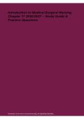 Introduction to Medical-Surgical Nursing Chapter 17 2026&sol; 2027 &ndash; Comprehensive Study Guide&comma; Review&comma; Practice Questions & Answers