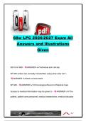 68W LPC Exam 2026&sol;2027 &ndash; 55&plus; Questions & Answers &vert; Infection Control&comma; Medication Administration&comma; Injections & Venipuncture &vert; U&period;S&period; Army Medical Center of Excellence &lpar;MEDCoE&rpar;