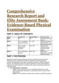 2026&sol;2027 S-Tier Elite Test Bank&colon; Evidence-Based Physical Examination & Advanced Health Assessment &lpar;Q&A with Rationales&rpar;