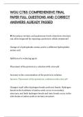 WGU C785 COMPREHENSIVE FINAL&NewLine;PAPER FULL QUESTIONS AND CORRECT&NewLine;ANSWERS ALREADY PASSED&NewLine;