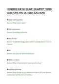 HONDROS NUR 163 EXAM 1 EXAMPREP TESTED&NewLine;QUESTIONS AND DETAILED SOLUTIONS