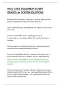 WGU C785 EVALUATION SCRIPT&NewLine;GRADED A&plus; SOLVED SOLUTIONS