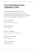 WGU C785 PREPARATION PACK&NewLine;GUARANTEED TO PASS&NewLine;