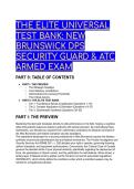 2026&sol;2027 ELITE New Brunswick DPS Security Guard & ATC Armed Exam Test Bank &vert; Grandmaster Scenarios & Legal Breakdowns