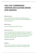 WGU C787 COMPREHENSIVE&NewLine;QUESTIONS AND SOLUTIONS UPDATED&NewLine;STUDY RESOURCE&NewLine;