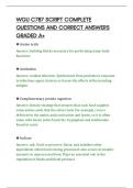 WGU C787 SCRIPT COMPLETE&NewLine;QUESTIONS AND CORRECT ANSWERS&NewLine;GRADED A&plus;