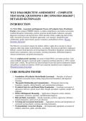 WGU D344 OBJECTIVE ASSESSMENT &ndash; COMPLETE &NewLine;TEST BANK &vert; QUESTIONS 1-200 &vert; UPDATED 2026&sol;2027 &vert; &NewLine;DETAILED RATIONALES