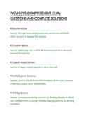 WGU C795 COMPREHENSIVE EXAM&NewLine;QUESTIONS AND COMPLETE SOLUTIONS