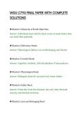 WGU C795 FINAL PAPER WITH COMPLETE&NewLine;SOLUTIONS&NewLine;