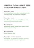 HONDROS NUR 176 EXAM 2 EXAMPREP TESTED&NewLine;QUESTIONS AND DETAILED SOLUTIONS