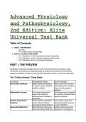 2026&sol;2027 Advanced Physiology and Pathophysiology 2nd Edition Tkacs Test Bank - S-Tier Complete Q&A with Rationales