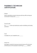 Pharmacy Technician Certification Study Guide