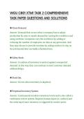 WGU C801 XTM1 TASK 2 COMPREHENSIVE&NewLine;TASK PAPER QUESTIONS AND SOLUTIONS