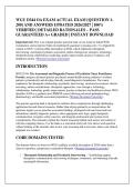 WGU D344 OA EXAM ACTUAL EXAM &lbrack;QUESTION 1&NewLine;200&rsqb; AND ANSWERS UPDATED 2026&sol;2027 &vert; 100&percnt; &NewLine;VERIFIED &vert; DETAILED RATIONALES &ndash; PASS &NewLine;GUARANTEED A&plus; GRADED &vert; INSTANT DOWNLOAD 