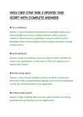 WGU C801 XTM1 TASK 2 UPDATED TASK&NewLine;SCRIPT WITH COMPLETE ANSWERS&NewLine;