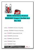 HOSA Veterinary Science 2026&sol;2027 &ndash; 200&plus; Questions & Answers &vert; Animal Anatomy&comma; Diseases&comma; Emergency Care&comma; Veterinary Instruments & Breeds