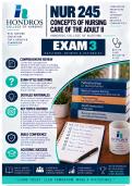 Hondros NUR 245 Exam 3 &vert; Nursing Care of the Adult II &lpar;2026&sol;2027&rpar; &vert; A&plus; Guarantee