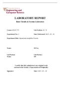 ELEC 273 Lab 2&colon; Analysis of Operational Amplifier Circuits &vert; 2026 Updated with complete solutions - Concordia University&period;