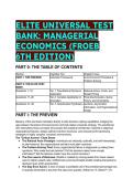 2026&sol;2027 ELITE TEST BANK&colon; Managerial Economics &lpar;Froeb 6th Edition&rpar; &vert; Complete Q&A&comma; Axiom Cheat Sheet & Mentor Analysis