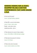 HONDROS NURSING NUR 150 EXAM 2&NewLine;EXAMPREP RELIABLE QUESTIONS&NewLine;COMPREHENSIVE STUDY GUIDE GRADED&NewLine;A PLUS