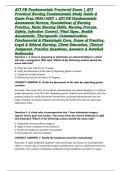 ATI PN Fundamentals Proctored Exam &vert; ATI Practical Nursing Fundamentals Study Guide & Exam Prep 2026&sol;2027 &vert; ATI PN Fundamentals Assessment Review&comma; Foundations of Nursing Practice&comma; Basic Nursing Skills&comma; Nursing Process&comma; Safety&comma; Infection Control&comma; Vital Sig