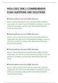 WGU C813 TASK 2 COMPREHENSIVE&NewLine;EXAM QUESTIONS AND SOLUTIONS