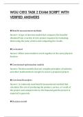 WGU C813 TASK 2 EXAM SCRIPT WITH&NewLine;VERIFIED ANSWERS