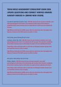 TEXAS MOLD ASSESSMENT CONSULTANT EXAM 2026 &NewLine;UPDATE QUESTIONS AND CORRECT VERIFIED ANWERS &NewLine;ALREADY GRADED A&plus; &lpar;BRAND NEW VISION&rpar; 