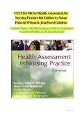 Test Bank for Health Assessment for Nursing Practice 8th Edition by Wilson & Giddens &vert; Chapters 1-24 &vert; ISBN 9780443124433