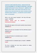 AAAM AIS CAISS EXAM 2026 &lpar;HEAD&rpar; &vert; ASSOCIATION FOR          &NewLine;THE ADVANCEMENT OF AUTOMOTIVE MEDICINE &vert; CERTIFIED &NewLine;ABBREVIATED INJURY SCALE SPECIALIST &vert; ABBREVIATED &NewLine;INJURY SCALE &lpar;AIS&rpar; &vert;&vert; MOST RECENT EXAM 2026&vert;2027 ACTUAL &NewLine;COMPLETE REAL EXAM QUESTIONS AN