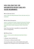 WGU C816 ZQM1 TASK 1 EHR&NewLine;IMPLEMENTATION REVIEW GUIDE WITH&NewLine;SOLVED REQUIREMENTS