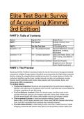 2026&sol;2027 Elite S-Tier Test Bank&colon; Survey of Accounting &lpar;Kimmel&comma; 3rd Edition&rpar; - Advanced MCQs with Mentor Analysis