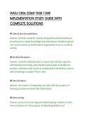 WGU C816 ZQM1 TASK 1 EHR&NewLine;IMPLEMENTATION STUDY GUIDE WITH&NewLine;COMPLETE SOLUTIONS