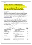 WGU D027 PRACTICE EXAM&colon; ADVANCED &NewLine;PATHOPHARMACOLOGICAL FOUNDATIONS &ndash; &NewLine;OBJECTIVE ASSESSMENT &lbrack;QUESTIONS 1-100&rsqb; AND &NewLine;ANSWERS UPDATED 2026&sol;2027 &vert; ADVANCED &NewLine;PRACTICE BANK &vert; DETAILED RATIONALES 