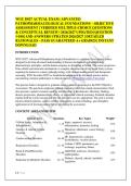 WGU D027 ACTUAL EXAM&colon; ADVANCED &NewLine;PATHOPHARMACOLOGICAL FOUNDATIONS &ndash; OBJECTIVE &NewLine;ASSESSMENT &vert; VERIFIED MULTIPLE-CHOICE QUESTIONS &NewLine;& CONCEPTUAL REVIEW &vert; 2026&sol;2027 UPDATED &lbrack;QUESTION &NewLine;1-100&rsqb; AND ANSWERS UPDATED 2026&sol;2027 &vert; DETAILED &NewLine;RATIONALES &ndash; PASS GUARA
