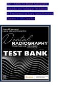 Test Bank for Dental Radiography&colon; Principles and Techniques&comma; 6th Edition by Joen Iannucci & Laura Jansen Howerton &ndash; Chapters 1&ndash;35