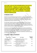  &NewLine; &NewLine;ACTUAL EXAM WGU D027 Advanced &NewLine;Pathopharmacological Foundations &ndash; OA Exam &NewLine;&lbrack;QUESTION 1-100&rsqb; AND ANSWERS UPDATED 2026&sol;2027 &NewLine;&vert; DETAILED RATIONALES &ndash; ADVANCED PRACTICE 