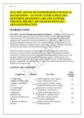  &NewLine;WGU D027 ADVANCED PATHOPHARMACOLOGICAL &NewLine;FOUNDATIONS &ndash; OA STUDY GUIDE & PRACTICE &NewLine;QUESTIONS &lbrack;QUESTION 1-100&rsqb; AND ANSWERS &NewLine;UPDATED 2026&sol;2027 &vert; DETAILED RATIONALES &ndash; &NewLine;ADVANCED PRACTICE 