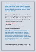 AANP FNP CERTIFICATION ACTUAL EXAM 2026 &vert;&vert; MOST &NewLine;RECENT EXAM 2026&vert;2027 ACTUAL COMPLETE REAL EXAM &NewLine;QUESTIONS AND CORRECT ANSWERS &lpar;VERIFIED ANSWERS&rpar; &NewLine;ALREADY GRADED A&plus; &vert; GUARANTEED SUCCESS&excl;&excl; NEWEST &NewLine;EXAM &vert; JUST RELEASED&excl;&excl;