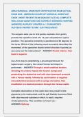 ABSA SURGICAL ASSISTANT CERTIFICATION EXAM ACTUAL &NewLine;EXAM 2026 &vert; AMERICAN BOARD OF SURGICAL ASSISTANT &NewLine;EXAM &vert;&vert; MOST RECENT EXAM 2026&vert;2027 ACTUAL COMPLETE &NewLine;REAL EXAM QUESTIONS AND CORRECT ANSWERS &lpar;VERIFIED &NewLine;ANSWERS&rpar; ALREADY GRADED A&plus; &vert; GUARANTEED &NewLine;SUCCE
