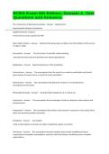 BCBA Exam 6th Edition&colon; Domain A -Test Questions and Answers&period;
