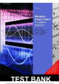Test Bank for Managing Supply Chains&colon; A Logistics Approach International Edition 9th Edition by Coyle &vert; Complete Questions & Answers &vert; 2026&sol;2027