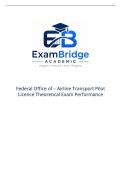 Federal Office of &ndash; Airline Transport Pilot Licence Theoretical Exam Performance