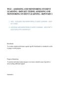 WGU Assessing and Monitoring Student Learning D659 Key Terms Part 2 &vert; Complete Key Terms & Definitions &vert; 2026&sol;2027