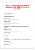 WGU C723 Quantitative Analysis for Business & D089 Principles of Economics &vert; Complete Study Guide Bundle &vert; 2026&sol;2027
