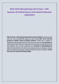 WGU D236 Pathophysiology OA V2 Exam &ndash; 200&plus; &NewLine;Questions & Verified Answers with Detailed Rationales &NewLine;&lpar;2026&sol;2027&rpar; 