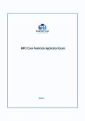 MPC Core Pesticide Applicator Exam &vert; Practice Exam Questions & Answers
