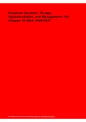 Database Systems&colon; Design&comma; Implementation & Management 12e Chapter 10 2026&sol; 2027 &ndash; Q&A Study Guide & Practice Questions