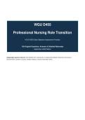 WGU D455 Professional Nursing Role Transition HCV2 Objective Assessment &lpar;OA &vert; Exit HESI Exam &vert; Questions&comma; Answers and Detailed Rationales &vert; 2026&sol;2027 &vert; 100&percnt; Correct&period;